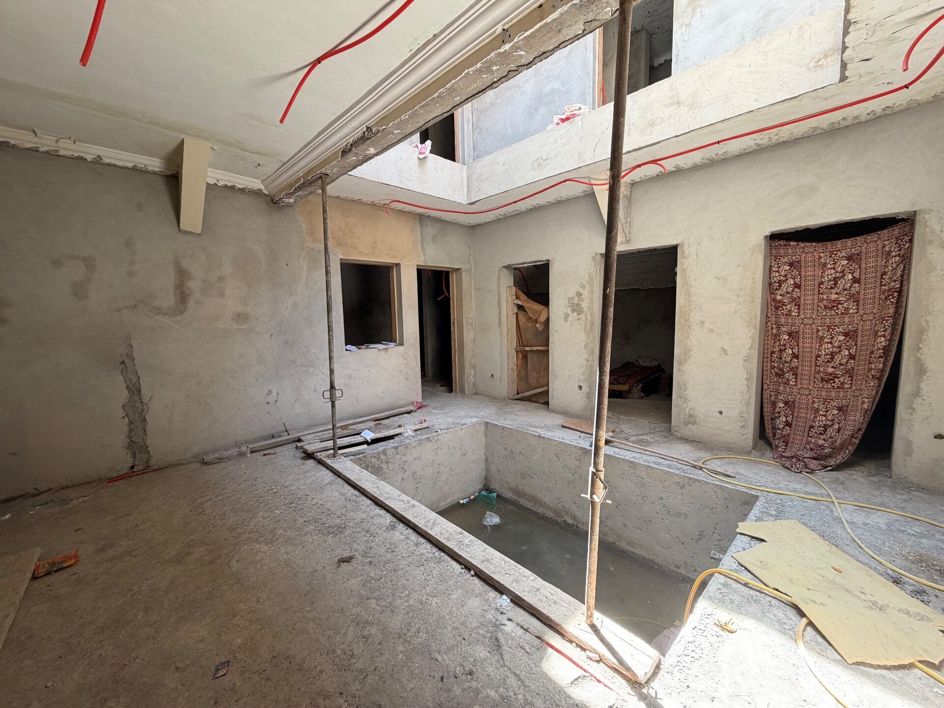 Riad en cours de finition